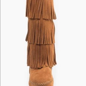 Brown Minnetonka Moccasin Boot